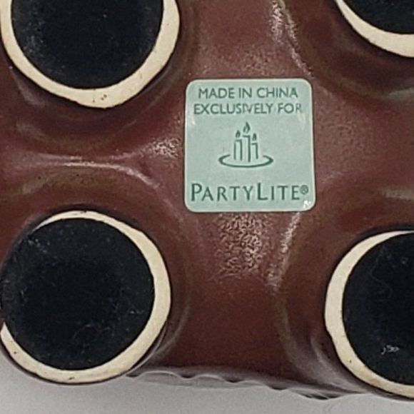 Partylite Vintage Porcelain Brown Elephant Votive Candle Holder - Picture 6 of 16